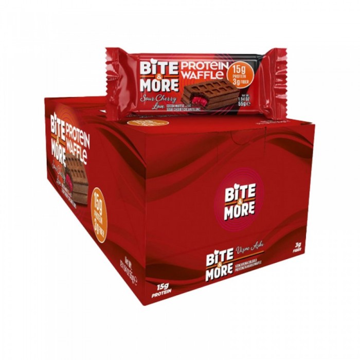 BİTE MORE PROTEİN WAFFLE 12 ADET X 55 GRAM