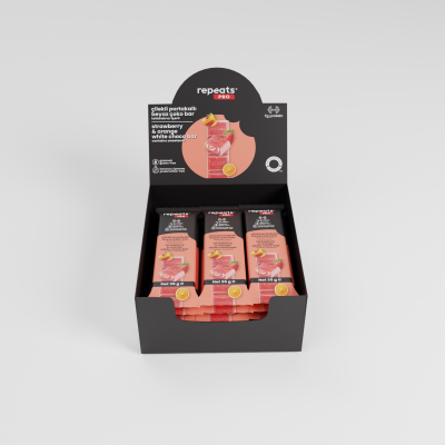 Yüksek Proteinli Çilekli Portakallı Beyaz Çoko Bar 35gr X 12 Adet