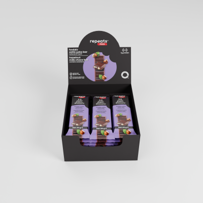 Yüksek Proteinli Fındıklı Sütlü Çoko Bar 35gr X 12 Adet