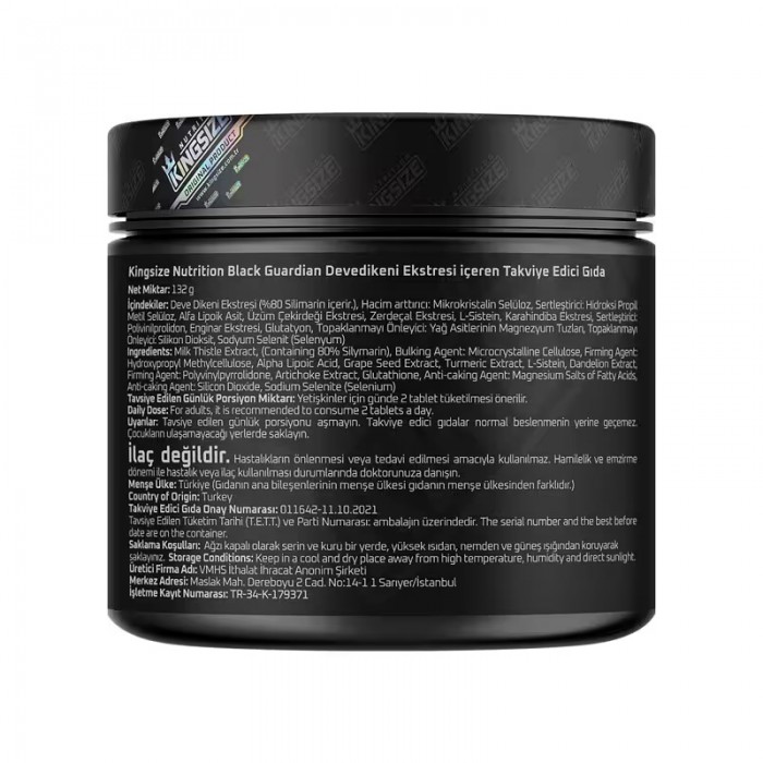 Kingsize Nutrition Black Guardian 120 Tablet