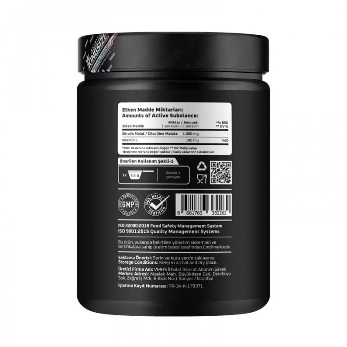 Kingsize Nutrition Citrulline Malate Powder 550 Gr