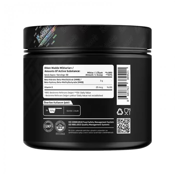 Kingsize Nutrition HMB + Vitamin D3 175 Gr