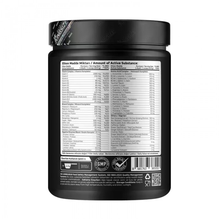 Kingsize Nutrition Monster Pak 500 Gr