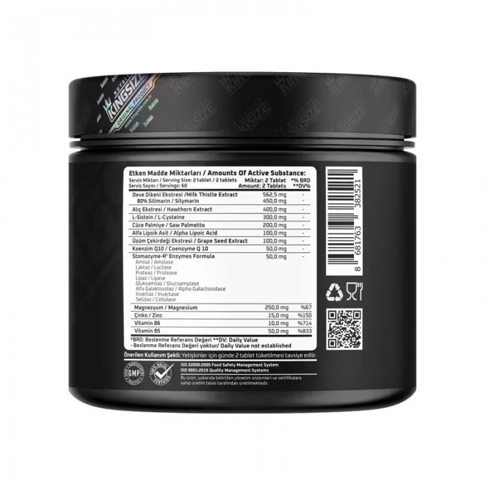 Kingsize Nutrition On Cycle 120 Tablet