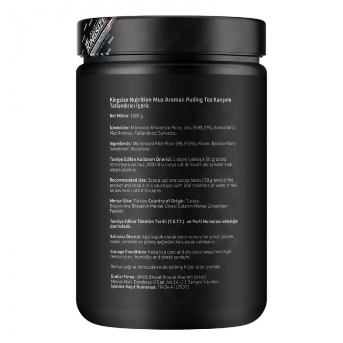 Kingsize Nutrition Rice Pudding 1500 Gr