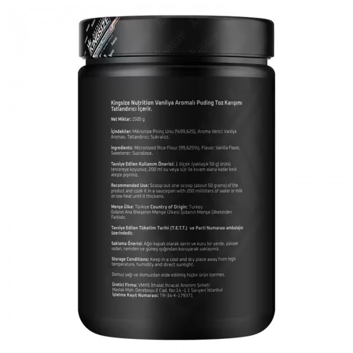 Kingsize Nutrition Rice Pudding 1500 Gr