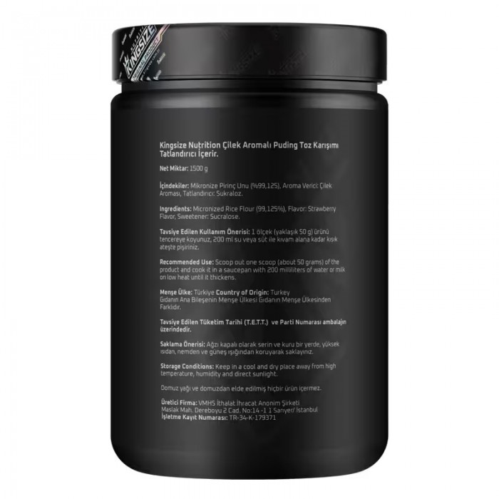 Kingsize Nutrition Rice Pudding 1500 Gr