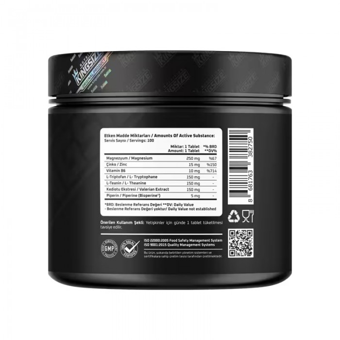 Kingsize Nutrition ZMA Complex 100 Tablet