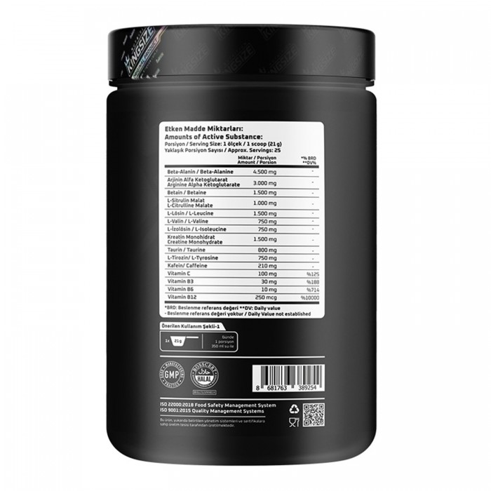  Kingsize Nutrition Beast Mode 525 Gr 