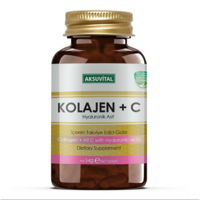 Kolajen + C Vitamini & Hyaluronik Asit 60 Tablet