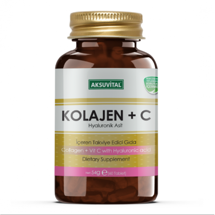Kolajen + C Vitamini & Hyaluronik Asit 60 Tablet