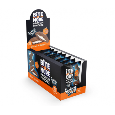 BITE MORE Proteinli Pankek Kurabiye Kremalı (50g x12 Adet)