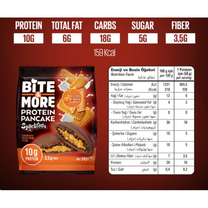 Protein Pankek Speculoos (50g x12 Adet)