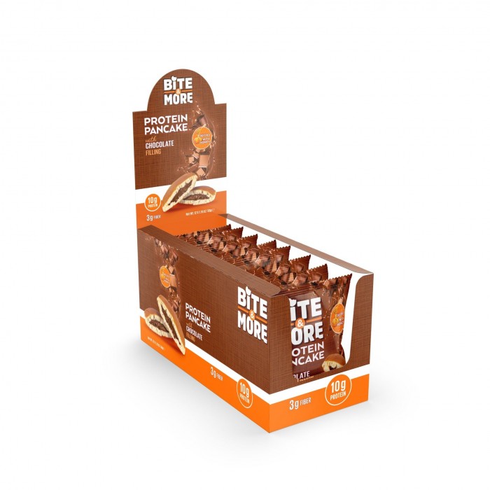 BITE MORE Proteinli Pankek  Çikolatalı (50g x12 Adet)
