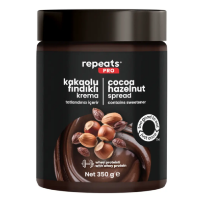 Yüksek Proteinli Kakaolu Fındık Kreması 350gr