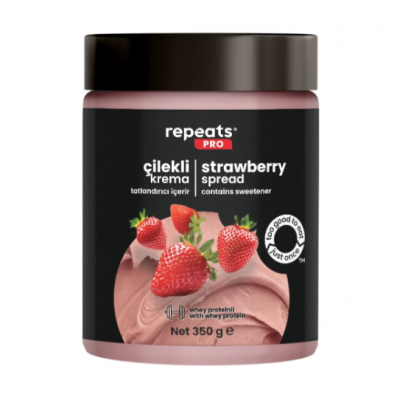Yüksek Proteinli Çilekli Krema 350gr