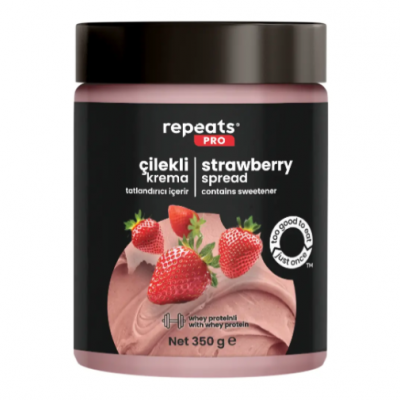 Yüksek Proteinli Çilekli Krema 350gr