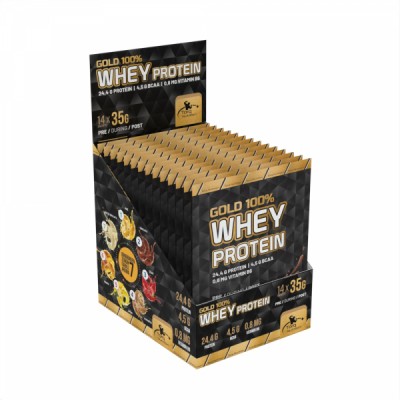 GOLD %100 Whey Protein Tozu  35 Gr x 14 Saşe