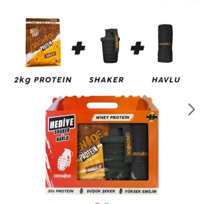 GRENADE WHEY PROTEİN 2000 GR HEDİYELİ PAKET