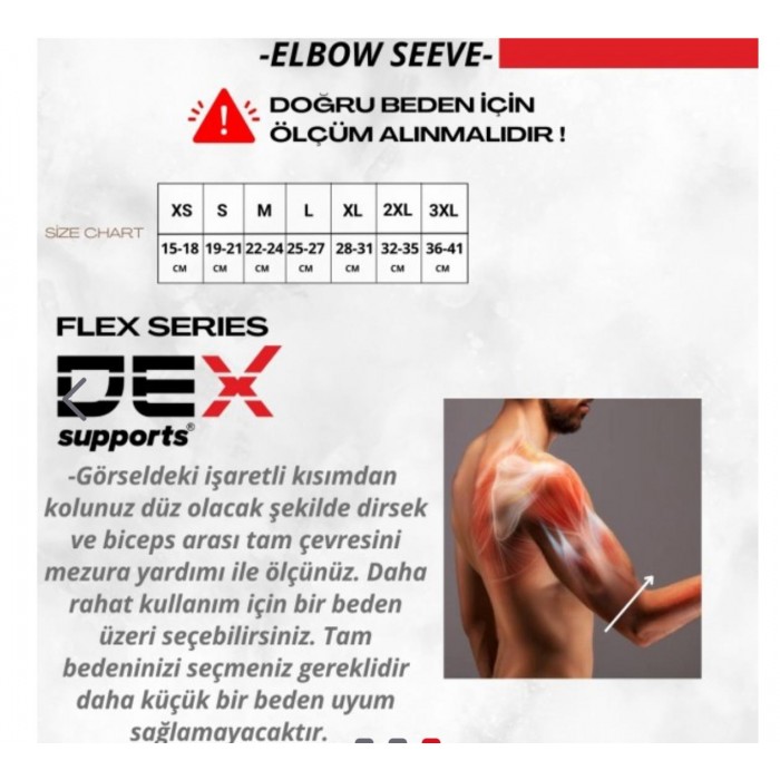 DEX SUPPORTS UNİSEX FİTNESS DİRSEKLİĞİ