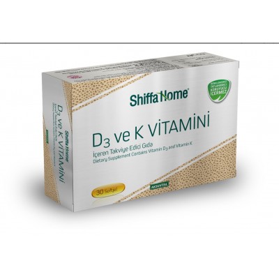 D3 ve K2 Vitamini 1300 mg Softjel