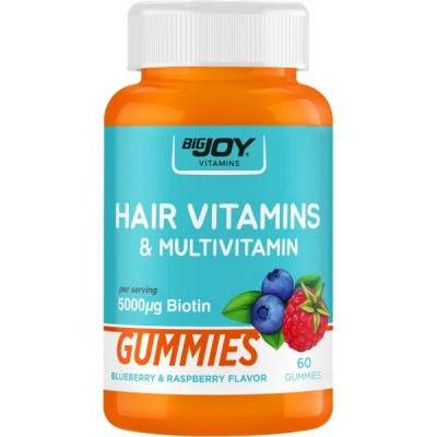 BİG JOY VİTAMİNS HAIR VİTAMİNS & MULTIVITAMIN 60 GUMMIES