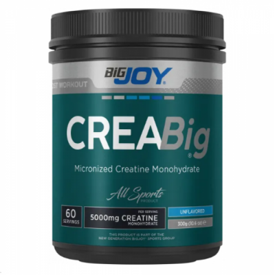 BİG JOY CREABİG MİCRONİZED CREATİNE POWDER 300 GR  BİG JOY CREABİG MİCRONİZED CREATİNE POWDER 300 GR